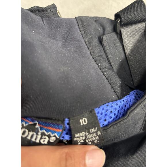 Patagonia Pants Womens 10 Black Snow Ski Waterproof Shell Suspenders Outdoor - Picture 5 of 12